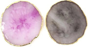Honbay 2PCS Golden Edge Resin Nail Art Palettes