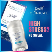 Secret Clinical Strength Antiperspirant Deodorant for Women, Stress Response, 3X Stress Protection, 72hr Sweat & Odor Prot...