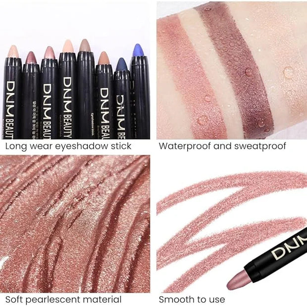 evpct 2Pcs Cream Eyeshadow Sticks Set for Eyes Waterproof, Rose Shimmer Matte Eye shadow Stick Pencil Pen Bulk sombras en ...