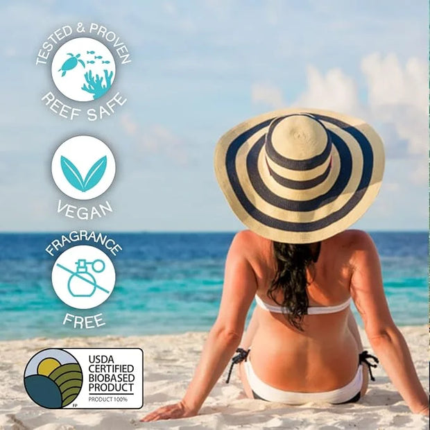 SPF 45 Every Day Tint Mineral Sunscreen | 2.5 Fl Oz Biodegradable, Paraben Free & Reef Safe Sunscreen | Non-Greasy Tinted ...