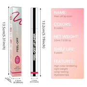 Matte Lip Gloss Stain-Peel Off Lip Liner Tattoo, Delicate Pink Lip Tint，Long Lasting Peel Off Lip Stain, Waterproof Transf...