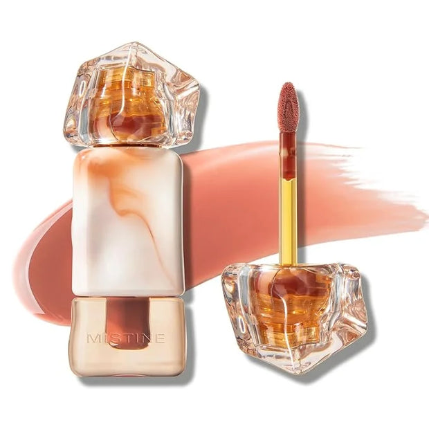 Mistine Lip Gloss Lip Oil Lip Plumber Non-sticky Tinted Lip Gloss for Women Infused with 1% Peptide Finish Lip Tint Hydrat...