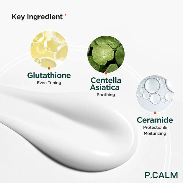 P.CALM Cato Lotion – Glutathione & Centella Asiatica for Hydrating, Soothing, Korean Vegan Facial Moisturizer for Sensitiv...