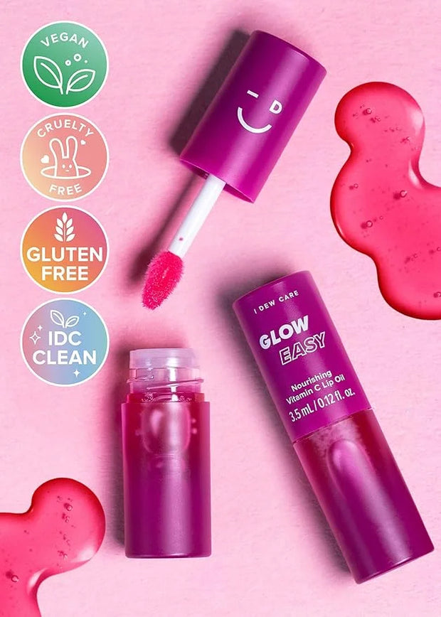 I DEW CARE Hydrogel Eye Patch - Starlit Kitten, 5 EA + Lip Oil Gloss - Glow Easy, 0.12 Fl Oz Bundle - Product Image