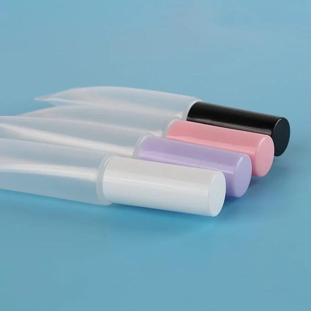 COSIDEA 50 pack Empty White 15ml Squeeze lip gloss tubes with wand 0.5oz soft lipgloss container chapstick containers empt...