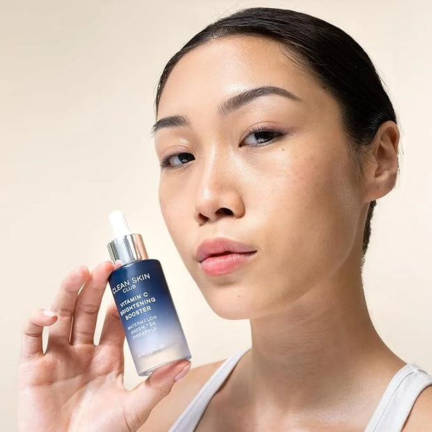 Clean Skin Club Vitamin C Serum & Brightening Booster, Vitamins A, E, D & K, Anti Aging Collagen Clear Facial Care, Glow, ...