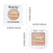 Kaely Pressed Single Eyeshadow Makeup, Nude Pink Matte Highly Pigmented Monochrome Eye Shadow Palette, Waterproof Neutral ...