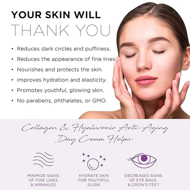 Azure Cosmetics Collagen & Hyaluronic Acid Anti Aging Under Eye Pads - Lifting & Moisturizing Eye Mask Patches - Reduces F...