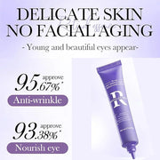 Retinol Eye Cream, Moisturizing Eye Care Daily Anti-Wrinkle Cream with 45% Retinol and 5% Hyaluronic Acid to Smooth and Mo...