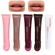 Petansy 5 Colors Hydrating Lip Gloss, Shiny Jelly Lip Plumping Lip Balms, Long Lasting Nourishing Non-sticky Fresh Clear S...