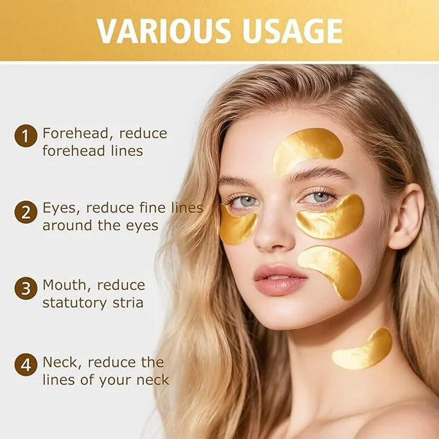 Under Eye Patches for Puffy Eyes and Dark Circles, 20 Pairs Eye Mask with Hyaluronic Acid & Collagen, Anti Wrinkle Patches...