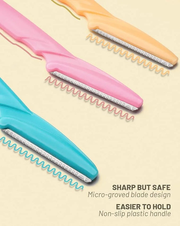 Eyebrow Razor for Women, 12 Pcs Dermaplaning Tool for Face Professional, Face Razor for Women Facial Hair Remover - Produc...