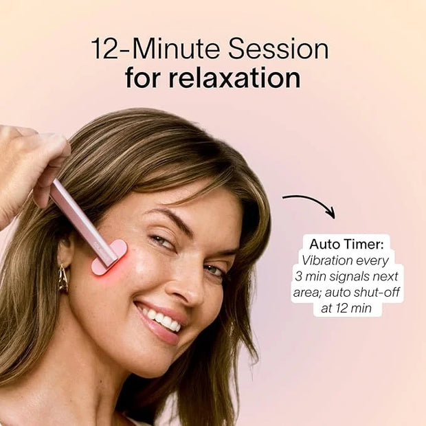 Solawave Skincare Wand & Serum – 4-in-1 Galvanic Current, Face Massager, & Red Light Therapy Wand – 1 Oz Activating Serum ...
