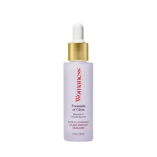Womaness Fountain of Glow Vitamin C Face Serum - Menopause Support Brightening Serum for Improving Dull & Uneven Skin Tone...