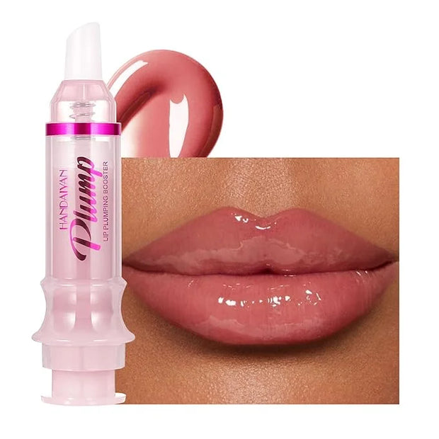 Plumping Lip Oil with Fresh Ginger Extract - Instant Fuller Lips, Ultra-Hydrating & Nourishing Glossy Lip Glow Oil, Lip Pl...