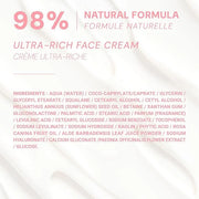 Panier des Sens - Ultra Rich Face Cream - with Hyaluronic Acid + Peony Extract - Moisturizing and Radiance - Skin Care for...