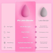 BEAKEY Latex-Free Blender Makeup Sponge for Blending, Pink
