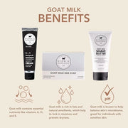 Dionis Goat Milk Men's Skincare Bundle – Cedarwood & Sea Salt Scented Bar Soap (6 oz) & Unscented 3pc Bath & Body Set with...