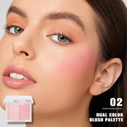 Dual Powder Matte Blush Palette – Soft Pink & Rosy – Matte Finish, Buildable Long Lasting Face Blush Makeup,Lightweight, V...