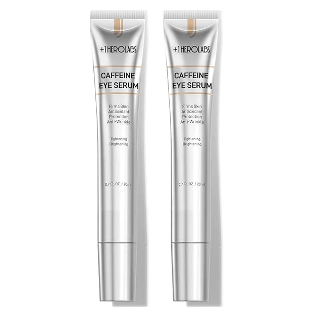 Caffeine Eye Cream for Dark Circles, Puffiness & Puffy Bags - Under Eye Serum with Caffeine, Niacinamide, Hyaluronic Acid,...