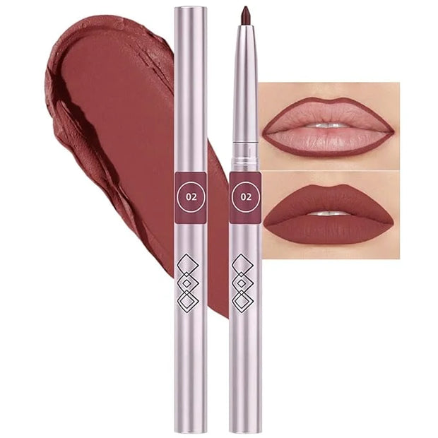 evpct Silky Smooth Lip Liner Pencil Retractable, Cherry Red Lip Liner Creamy Long-Lasting Formula for Precision Contouring...