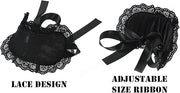 Soft Lace Eye Mask Party Ribbon Accessories, Eye Mask Comfortable Sleep Mask Can Be Adjusted to Shading Eyes, Travel,Home,...