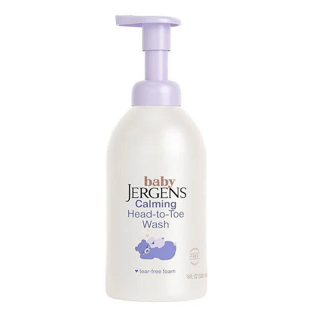 Jergens Baby Calming Head to Toe Foaming Wash, Baby Shampoo and Body Wash, Baby Shampoo Tear Free, Kids Foaming Body Wash,...