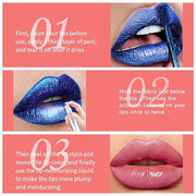 2PCS Peel Off Lip Stain Lip Tint Matte Liquid Lipstick Nude Lip Gloss Long Lasting Waterproof Lip Tint Stain Non-stick Cup...