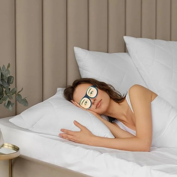 Honbay 3D Funny Eyeshade Soft Sleep Eye Mask with Adjustable Head Strap for Travel, Game, Party, Rest, Sleeping (Girl) - P...