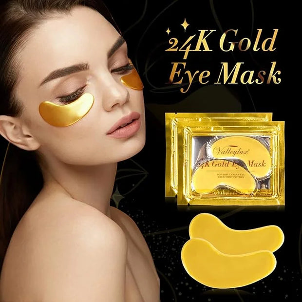 Under Eye Mask,20 pairs 24K Collagen Eye Pads,Under Eye Patches Skincare for Anti Aging,Anti Wrinkle,Reducing Eye Puffines...
