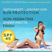Surface Mineral Face Sunscreen Stick, Water Resistant, UVA/UVB Broad Spectrum, Fast Drying Protection, PABA Free - SPF 45 ...