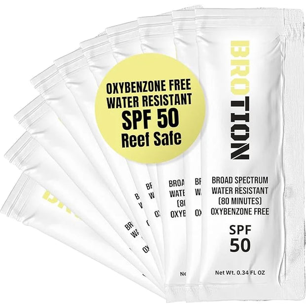 Travel Size Sunscreen, Waterproof/Sweat Proof SPF 50 Protection Fragrance-Free Lotion, PABA-Free Mini Sunscreen For Face, ...