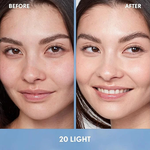 Covergirl Simply Ageless Skin Perfector Essence Foundation, 20 Light, Tinted Skin Perfector, Skincare Makeup Hybrid, Sheer...