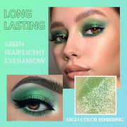 9 Colors Shimmer Matte Green Eyeshadow Palette. Highly