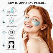 Under Eye Patches for Puffy Eyes, Dark Circles, Dull Skin - Natural Moisturizing Support - Help with Wrinkles and Fine Lin...