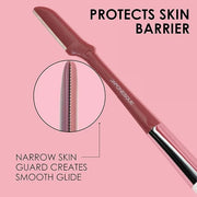 JAPONESQUE Dermaplaner and Cooling Eye Roller - Dual Ended Dermaplaning Facial Razor with Soothing Roller Ball Massager- T...