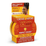 Creme of Nature with Argan Oil From Morocco Perfect Edges Hair Gel, 24 Hour Hold with Moisture and Exotic Shine, Extra Fir...