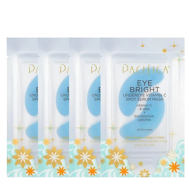 Pacifica Undereye Spot Serum Mask – Bright Eye Vitamin C Mask for Dark Circles & Hydration, Brightening Under Eye Treatmen...