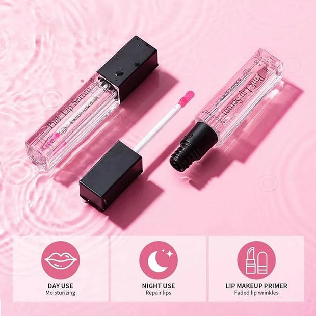 Color Changing Lip Gloss, Pink Magic Mood Lipstick Hydrating Lip Glow Oil Lip Tint Lip Inks Stain Lip Balm Not Greasy Tran...