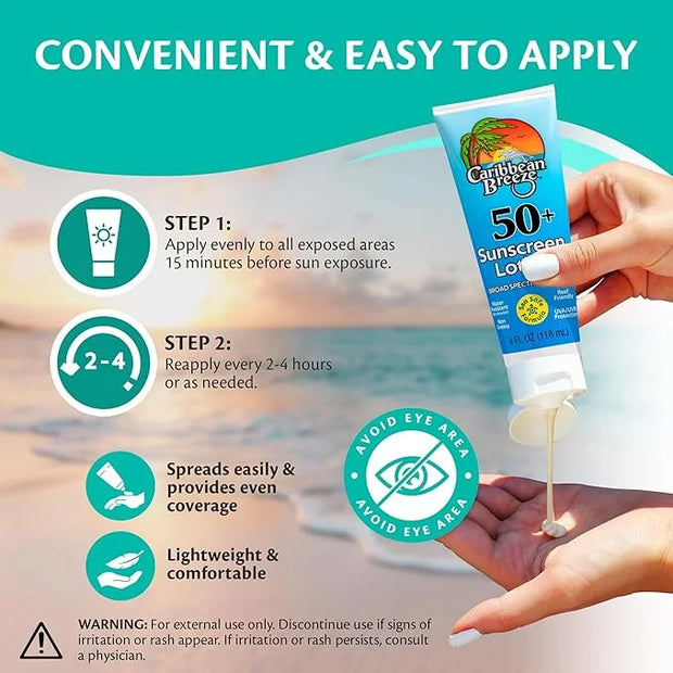 Reef Friendly Sunscreen SPF 50 Lotion, Mango Lime Scent Body Sunscreen Lotion, Rich in Anti Oxidants, Water Resistant Up t...