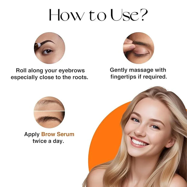 Nourish Mantra Eyebrow Growth Serum | Formulated with Redensyl, Biotin, Peptides & Amino Acids | Natural Eyebrow Serum and...