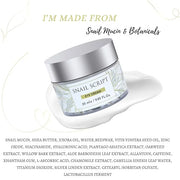 Snail Script Eye Cream, Snail Mucin Black Snail Repair lotion for Face Korean SkinCare Snail Moisturizer Hyaluronic Acid V...