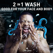 Old Spice Cleansing Body Wash for Men, 3X Defense, 24/7 Shower Fresh with Lasting Scent, 2-in-1 Body & Face Wash, Krakenga...