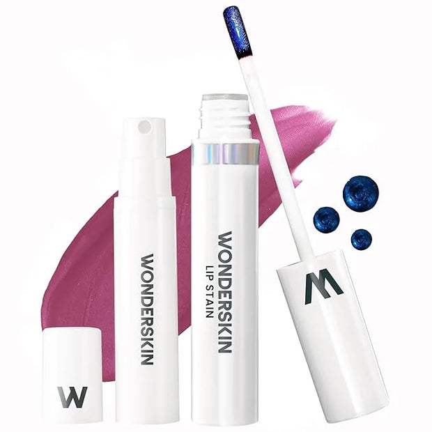 Wonderskin Wonder Blading Lip Stain Peel Off and Reveal Kit - Long Lasting, Waterproof Nude Lip Tint, Transfer Proof Natur...