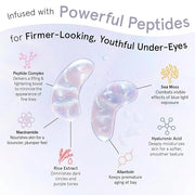 grace & stella Under Eye Patches with Peptides & Rice Extract - Firming Eye Masks for Dark Circles and Puffiness - Iridesc...