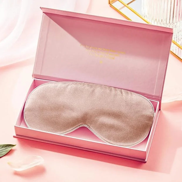 Grace & Company Silky Satin Eye Mask for Women - Premium Pink Satin Silk Sleep Mask - Hydrating, Ultra Soft & Lightweight ...