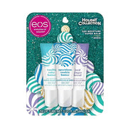 eos Holiday 24H Moisture Mini Super Balm Set- Speculoos Cookie Butter, Iced Gingerbread, Vanilla Cake Batter, Limited-Edit...