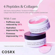COSRX Under Eye Mask, Peptide Collagen Hydrogel Eye Patch for Puffy Eyes and Dark Circles, 60 Under Eye Patches, Korean Sk...