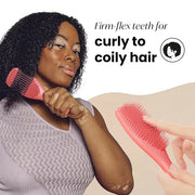 Tangle Teezer Ultimate Detangler Curly Hair Brush, Dry & Wet Hairbrush, Reduces Frizz & Breakage, for 3C to 4C Curly Hair ...