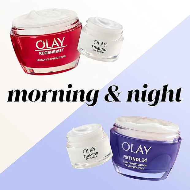Olay Firming Eye Cream, Fragrance-Free, Collagen Peptide - Firm Skin Around the Eyes, 0.5 Fl Oz - Product Image